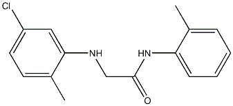 2-[(5-chloro-2-methylphenyl)amino]-N-(2-methylphenyl)acetamide 化学構造式