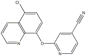 2-[(5-chloroquinolin-8-yl)oxy]isonicotinonitrile