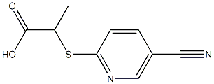 2-[(5-cyanopyridin-2-yl)thio]propanoic acid