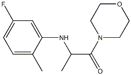 2-[(5-fluoro-2-methylphenyl)amino]-1-(morpholin-4-yl)propan-1-one Structure