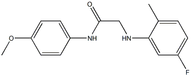 2-[(5-fluoro-2-methylphenyl)amino]-N-(4-methoxyphenyl)acetamide Structure