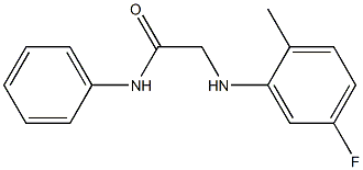 2-[(5-fluoro-2-methylphenyl)amino]-N-phenylacetamide Structure