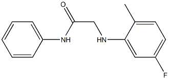  2-[(5-fluoro-2-methylphenyl)amino]-N-phenylacetamide