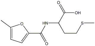 2-[(5-methylfuran-2-yl)formamido]-4-(methylsulfanyl)butanoic acid 化学構造式