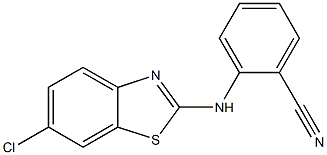 2-[(6-chloro-1,3-benzothiazol-2-yl)amino]benzonitrile 结构式