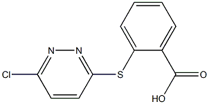 2-[(6-chloropyridazin-3-yl)thio]benzoic acid 结构式