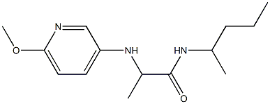 2-[(6-methoxypyridin-3-yl)amino]-N-(pentan-2-yl)propanamide Structure