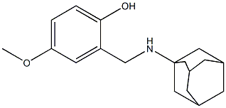 2-[(adamantan-1-ylamino)methyl]-4-methoxyphenol Structure