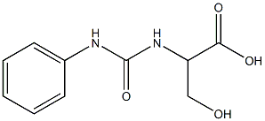 2-[(anilinocarbonyl)amino]-3-hydroxypropanoic acid Structure