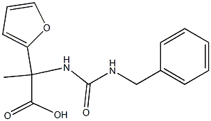 2-[(benzylcarbamoyl)amino]-2-(furan-2-yl)propanoic acid Struktur