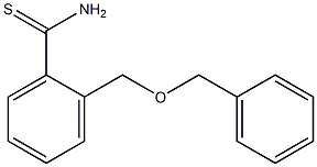 2-[(benzyloxy)methyl]benzenecarbothioamide 化学構造式