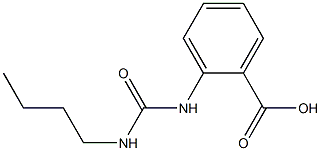 2-[(butylcarbamoyl)amino]benzoic acid 结构式