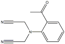 2-[(cyanomethyl)(2-acetylphenyl)amino]acetonitrile Structure