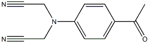 2-[(cyanomethyl)(4-acetylphenyl)amino]acetonitrile,,结构式