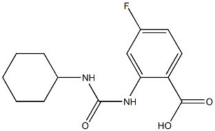 2-[(cyclohexylcarbamoyl)amino]-4-fluorobenzoic acid