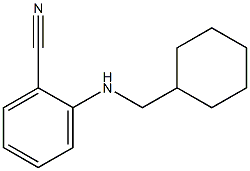 2-[(cyclohexylmethyl)amino]benzonitrile 结构式