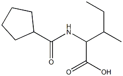 2-[(cyclopentylcarbonyl)amino]-3-methylpentanoic acid Structure