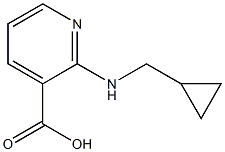 2-[(cyclopropylmethyl)amino]pyridine-3-carboxylic acid,,结构式