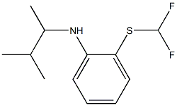 2-[(difluoromethyl)sulfanyl]-N-(3-methylbutan-2-yl)aniline Structure