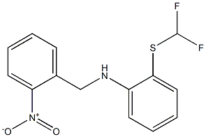 2-[(difluoromethyl)sulfanyl]-N-[(2-nitrophenyl)methyl]aniline|