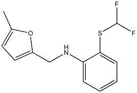 2-[(difluoromethyl)sulfanyl]-N-[(5-methylfuran-2-yl)methyl]aniline Structure