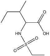 2-[(ethylsulfonyl)amino]-3-methylpentanoic acid Struktur