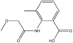 2-[(methoxyacetyl)amino]-3-methylbenzoic acid 结构式