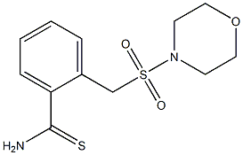 2-[(morpholine-4-sulfonyl)methyl]benzene-1-carbothioamide Structure