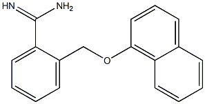 2-[(naphthalen-1-yloxy)methyl]benzene-1-carboximidamide Structure