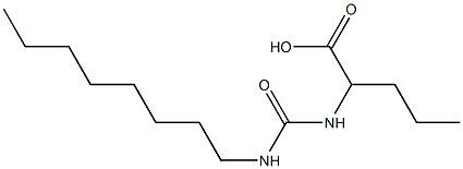 2-[(octylcarbamoyl)amino]pentanoic acid Struktur