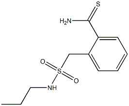 2-[(propylsulfamoyl)methyl]benzene-1-carbothioamide 化学構造式