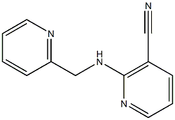 2-[(pyridin-2-ylmethyl)amino]nicotinonitrile Struktur