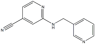 2-[(pyridin-3-ylmethyl)amino]pyridine-4-carbonitrile,,结构式