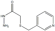 2-[(pyridin-3-ylmethyl)sulfanyl]acetohydrazide 结构式