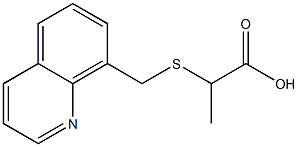 2-[(quinolin-8-ylmethyl)sulfanyl]propanoic acid Structure