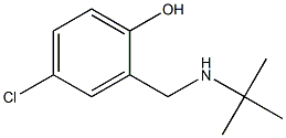 2-[(tert-butylamino)methyl]-4-chlorophenol,,结构式
