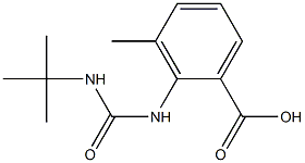 2-[(tert-butylcarbamoyl)amino]-3-methylbenzoic acid Structure