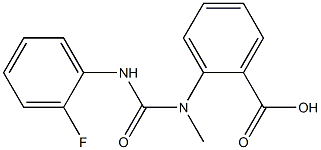 2-[{[(2-fluorophenyl)amino]carbonyl}(methyl)amino]benzoic acid