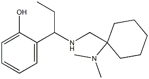 2-[1-({[1-(dimethylamino)cyclohexyl]methyl}amino)propyl]phenol 结构式