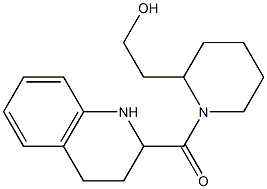 2-[1-(1,2,3,4-tetrahydroquinolin-2-ylcarbonyl)piperidin-2-yl]ethanol Structure