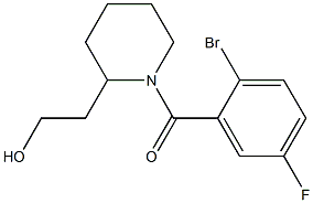  2-[1-(2-bromo-5-fluorobenzoyl)piperidin-2-yl]ethanol