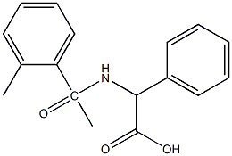 2-[1-(2-methylphenyl)acetamido]-2-phenylacetic acid,,结构式