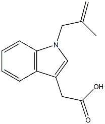 2-[1-(2-methylprop-2-en-1-yl)-1H-indol-3-yl]acetic acid Structure