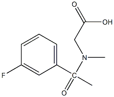 2-[1-(3-fluorophenyl)-N-methylacetamido]acetic acid Structure