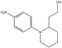 2-[1-(4-aminophenyl)piperidin-2-yl]ethanol 化学構造式