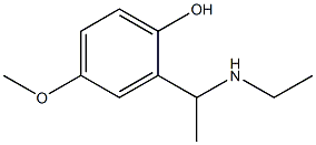 2-[1-(ethylamino)ethyl]-4-methoxyphenol Structure