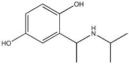 2-[1-(propan-2-ylamino)ethyl]benzene-1,4-diol Struktur