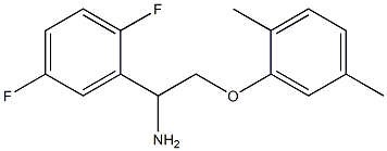 2-[1-amino-2-(2,5-dimethylphenoxy)ethyl]-1,4-difluorobenzene Struktur