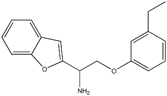  2-[1-amino-2-(3-ethylphenoxy)ethyl]-1-benzofuran