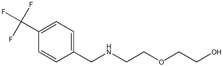 2-[2-({[4-(trifluoromethyl)phenyl]methyl}amino)ethoxy]ethan-1-ol,,结构式
